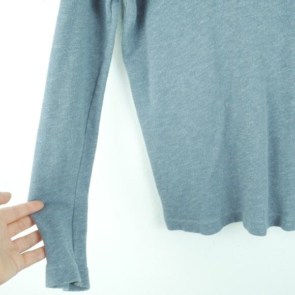 James Perse Standard 3 Top Long Sleeve V Neck Gray T Shirt Capsule Minimal - Picture 4 of 7